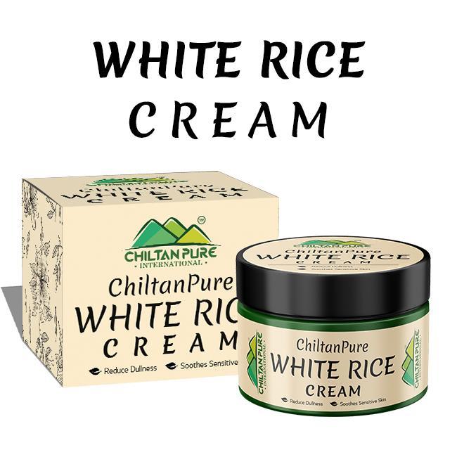 White rice cream