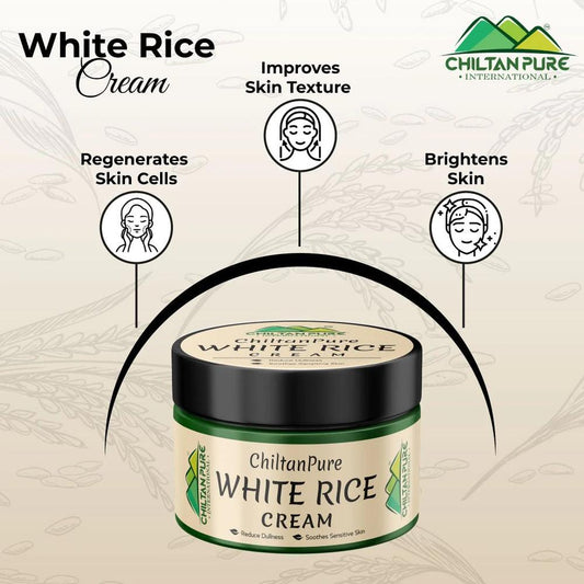 White rice cream