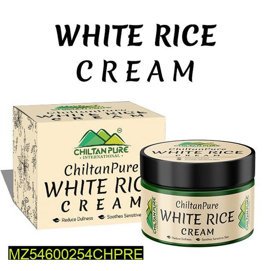 White rice cream